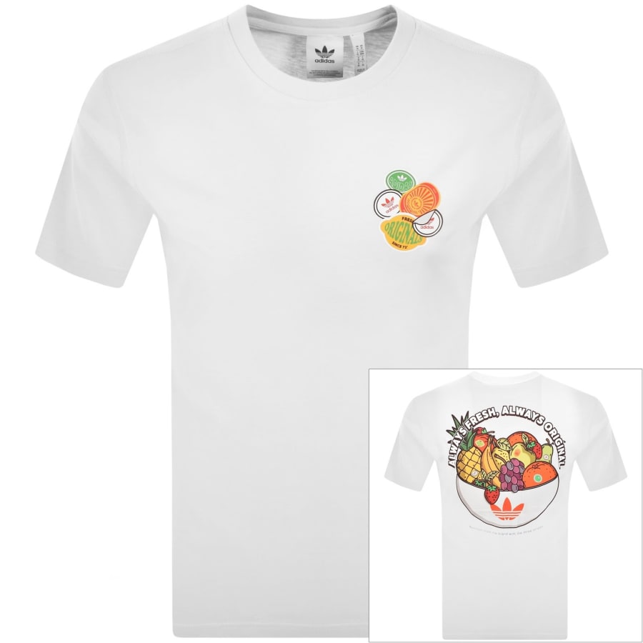 adidas Originals Graphic T Shirt White | Mainline Menswear us